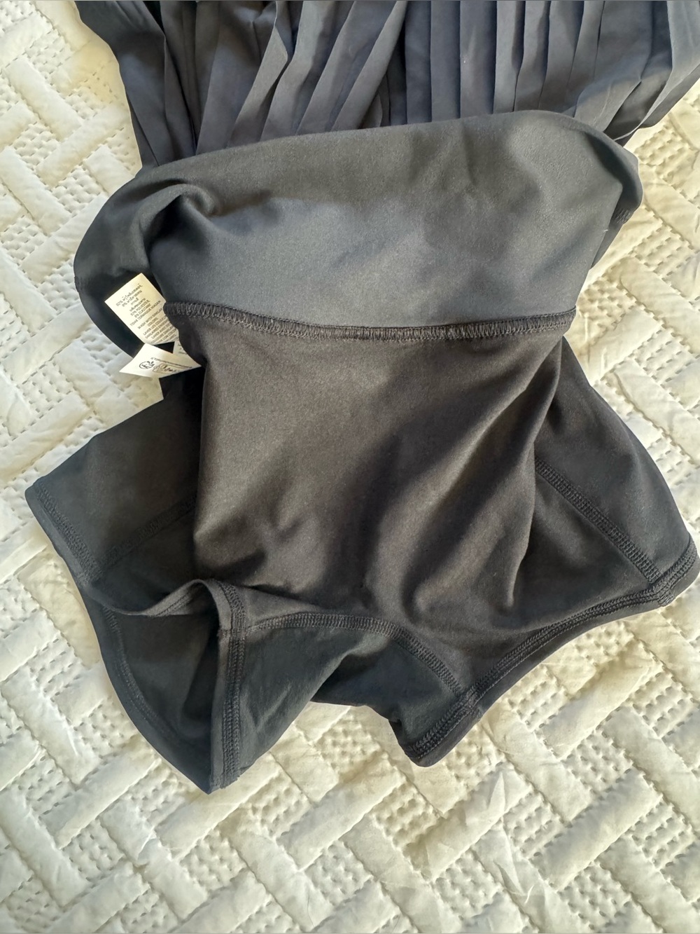 Alo Yoga Women Grand Slam Tennis Gym Skirt Shorts Black Pleated Athletic Skort M - Picture 12 of 15